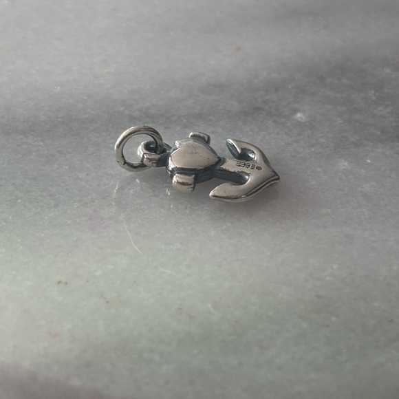 James Avery Silver Anchor Charm - Picture 2 of 4